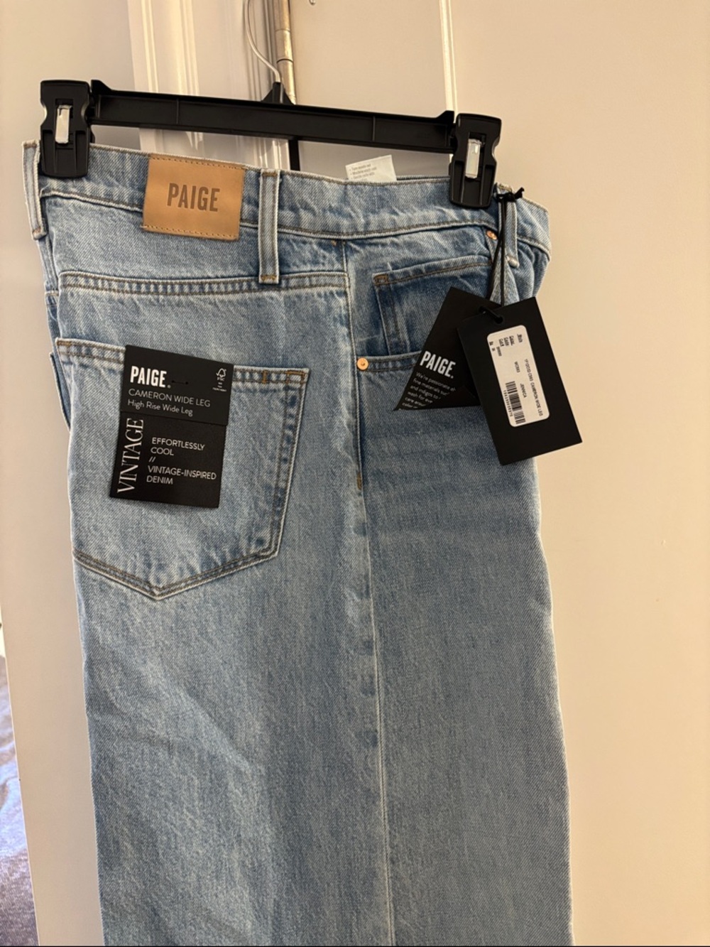 PAIGE Women’s Cameron wide leg high rise jeans